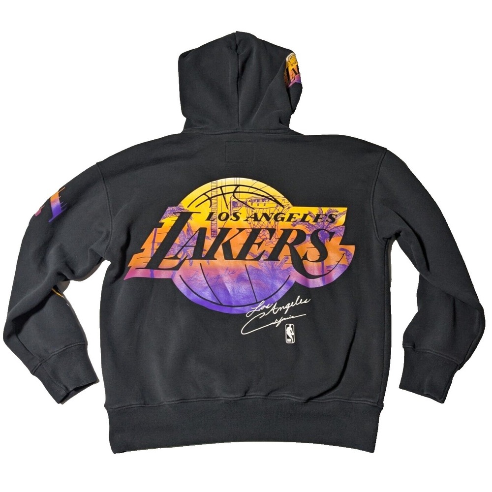 LOS ANGELES LAKERS X HOLLISTER OVERSIZED FIT Men‎ Small Black Hoodie